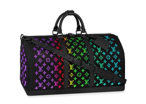 Louis Vuitton Keepall LED Monogram 50 Black 